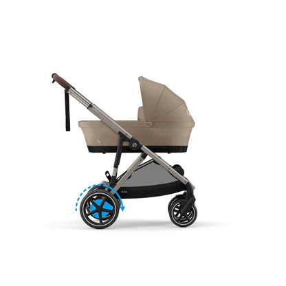 עגלת תינוק חשמלית לתאומים / אחים e-Gazelle S2 שחור Moon Black