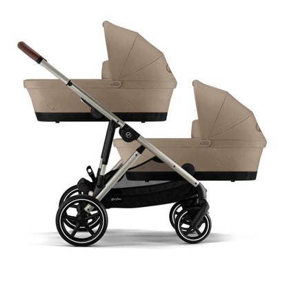 עגלת תינוק חשמלית לתאומים / אחים e-Gazelle S2 שחור Moon Black